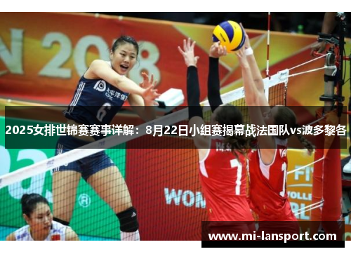 2025女排世锦赛赛事详解：8月22日小组赛揭幕战法国队vs波多黎各